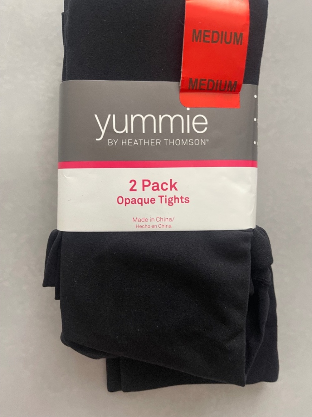Yummie 2 Pack Opaque Tights Women’s Medium Black NWT
